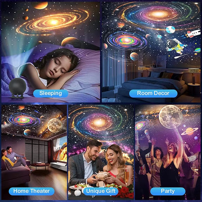 Planetarium Projector for Bedroom, 12 Image Discs, Galaxy Projectors Star Night Light, Ceiling Mood Lighting, Space Lamp