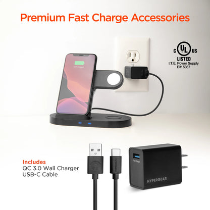 Hypergear 3-in-1 Wireless Charging Station
