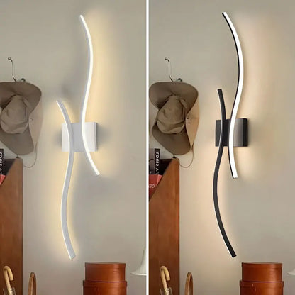 Indoor LED Wall Sconces - Modern Aluminum Lighting Fixtures for Bedroom, Foyer, and Kitchen