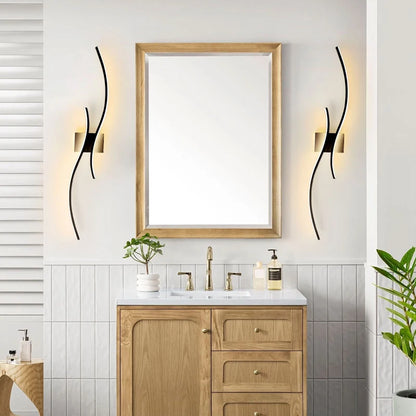 Indoor LED Wall Sconces - Modern Aluminum Lighting Fixtures for Bedroom, Foyer, and Kitchen