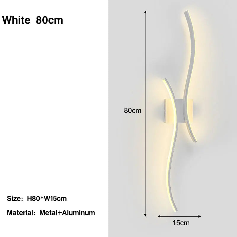Indoor LED Wall Sconces - Modern Aluminum Lighting Fixtures for Bedroom, Foyer, and Kitchen