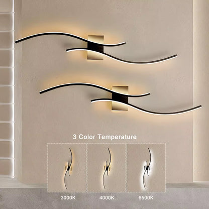 Indoor LED Wall Sconces - Modern Aluminum Lighting Fixtures for Bedroom, Foyer, and Kitchen