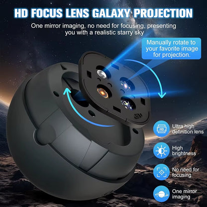 Planetarium Projector for Bedroom, 12 Image Discs, Galaxy Projectors Star Night Light, Ceiling Mood Lighting, Space Lamp