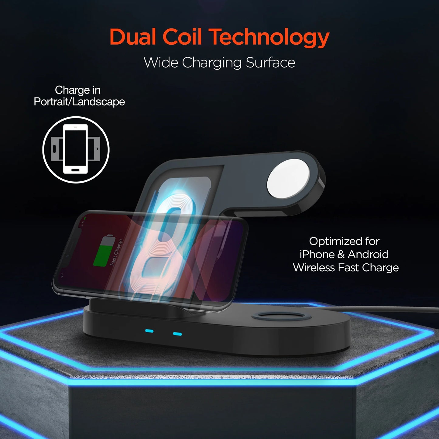 Hypergear 3-in-1 Wireless Charging Station