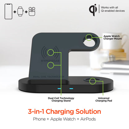 Hypergear 3-in-1 Wireless Charging Station