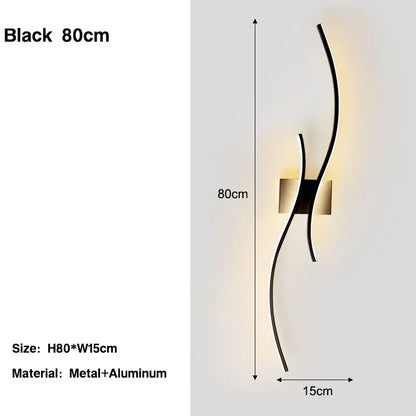 Indoor LED Wall Sconces - Modern Aluminum Lighting Fixtures for Bedroom, Foyer, and Kitchen